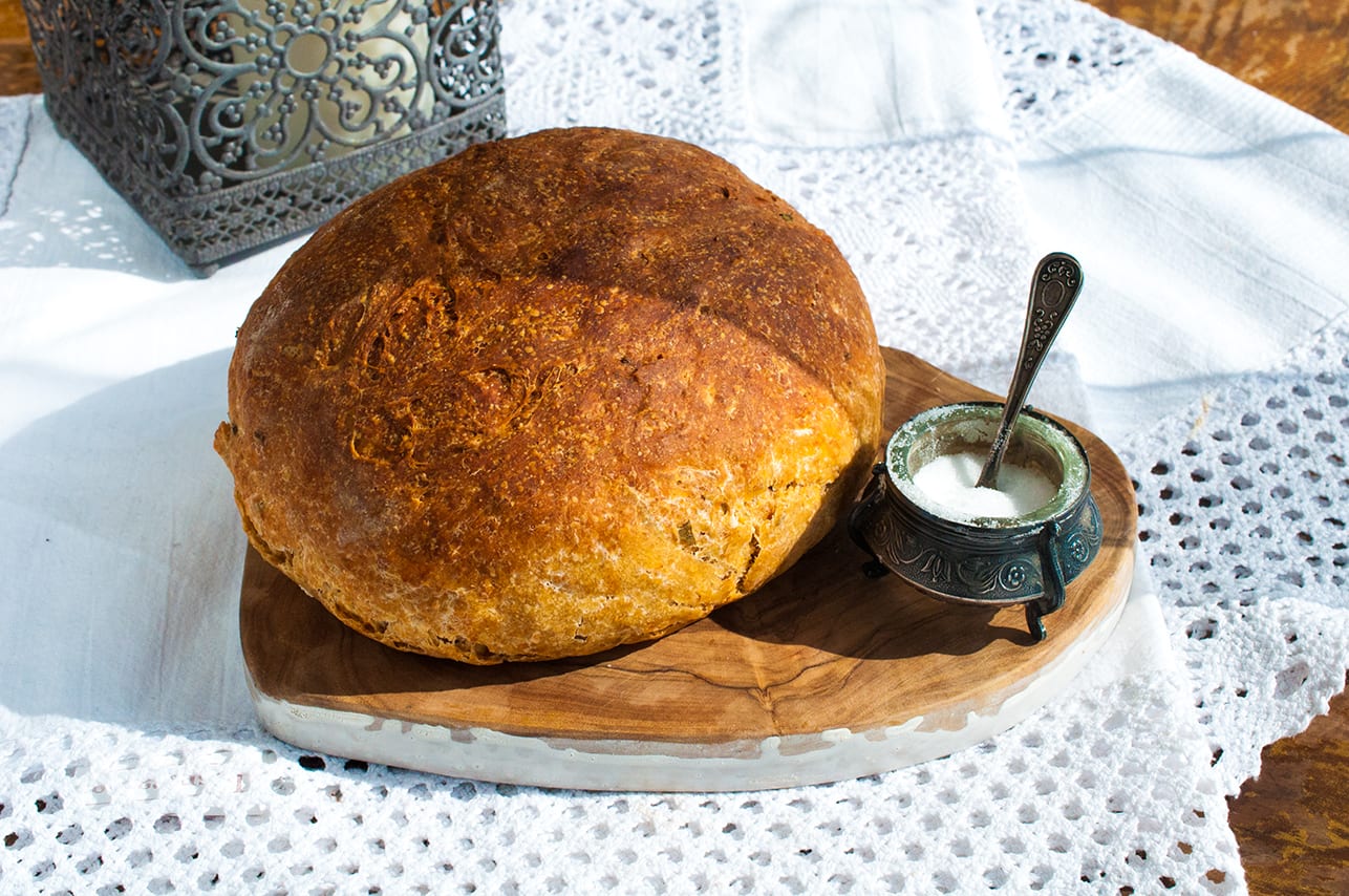 Recept na kváskový chlieb s čili