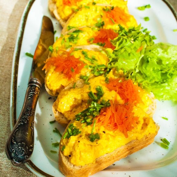 Recept na vajíčkovo-mrkvovú nátierku