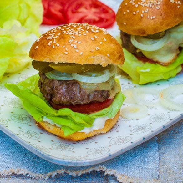 domáci hamburger recept
