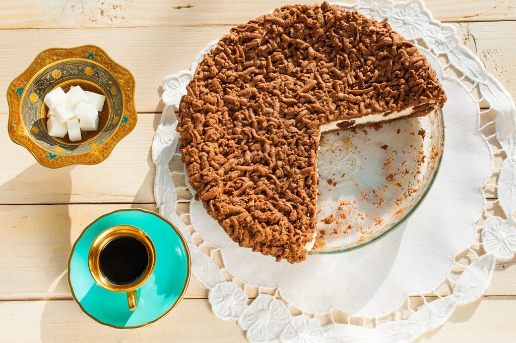 tvarohový strúhaný koláč recept