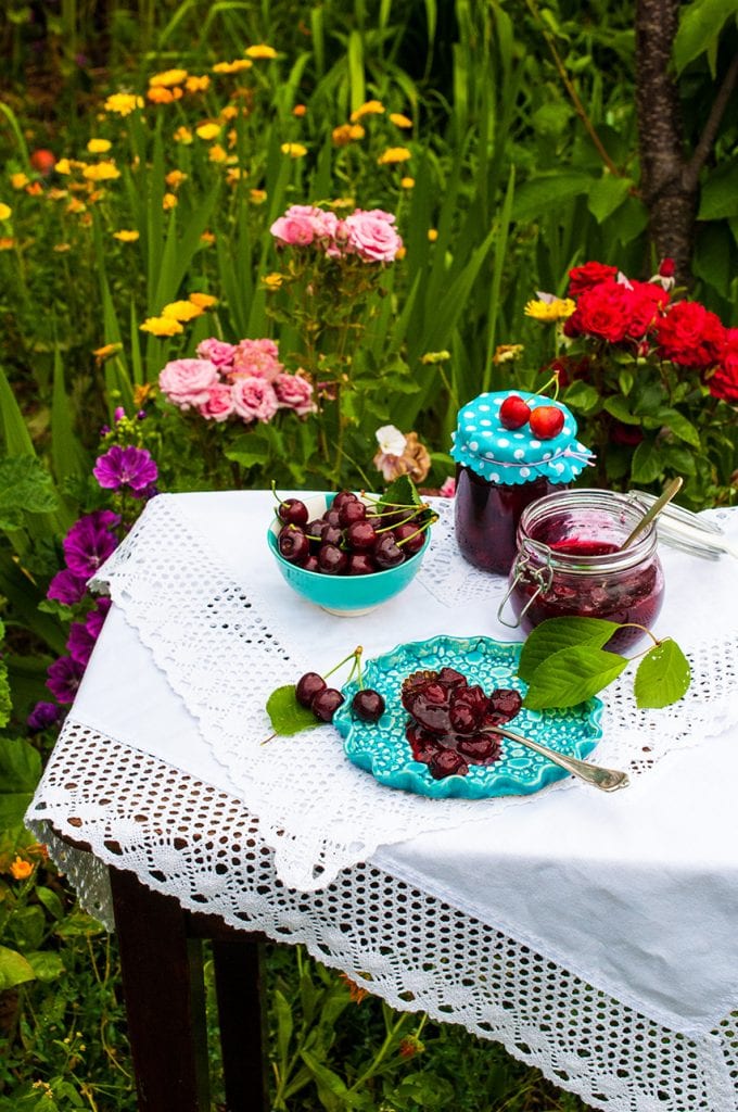 Čerešňový džem: príprava, foodstyling, foto: Jana Štrbková