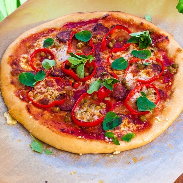 kvásková pizza bryndzová recept
